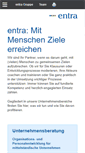 Mobile Screenshot of entra.de