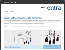 Tablet Screenshot of entra.de