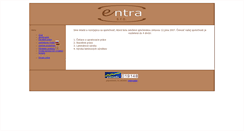 Desktop Screenshot of entra.sk