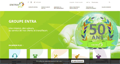 Desktop Screenshot of entra.be